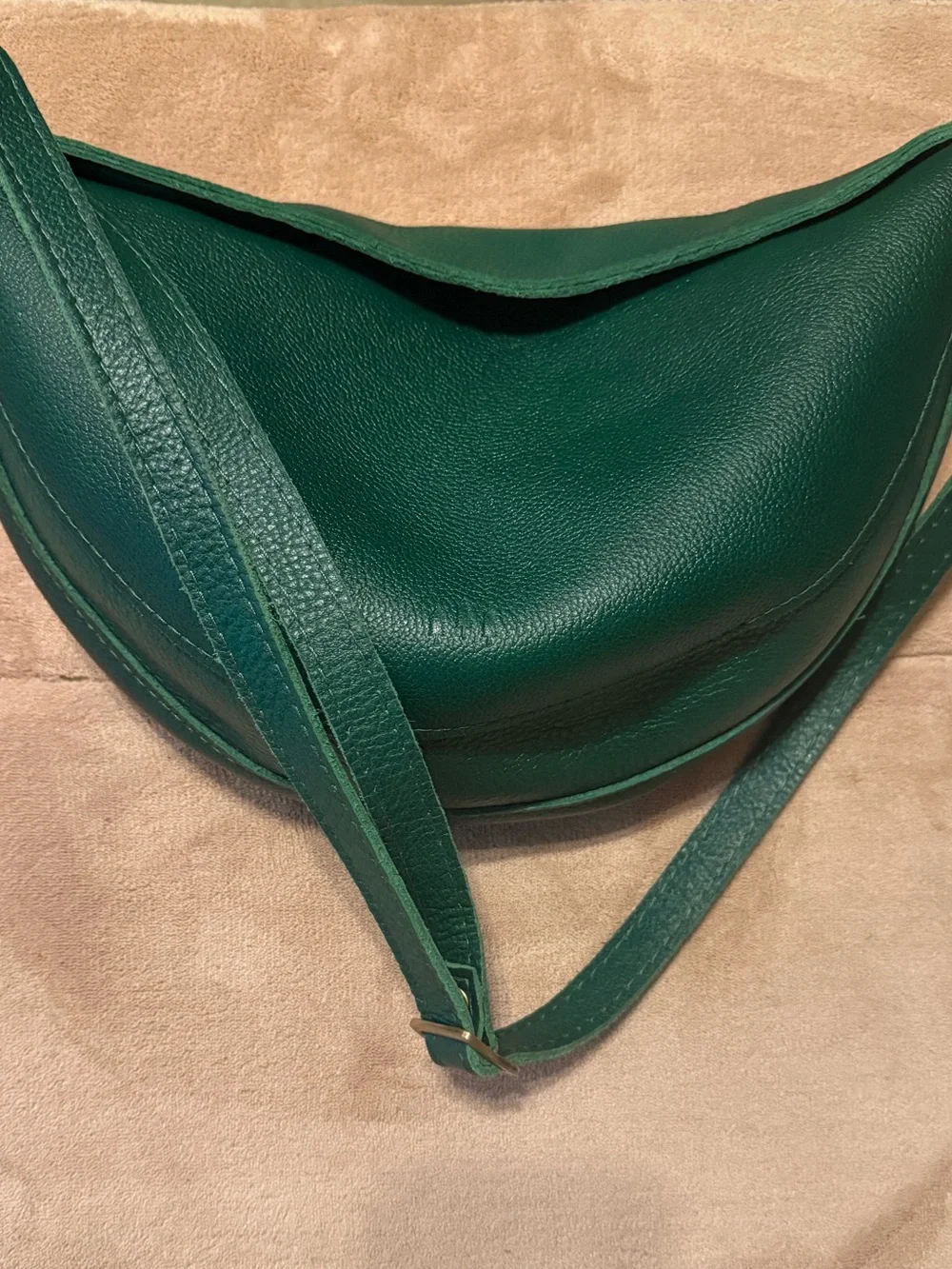 Portland Leather Large Koala 🐨 Crossbody in Bacalar (green) EUC! 👜🍀 - Picture 6 of 7